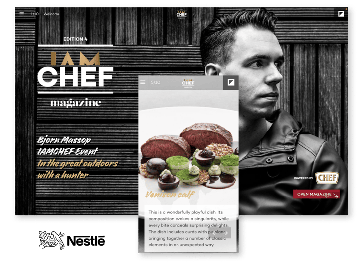 Interactive Magazine Example Nestle
