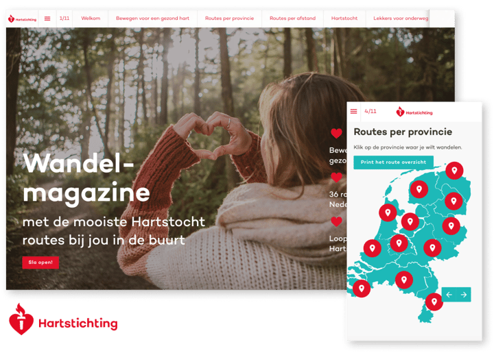 Interactive Magazine Example Hartstichting