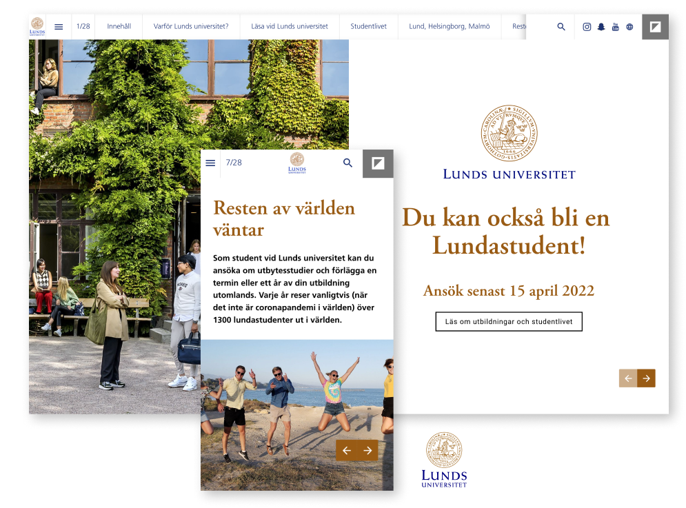 Interactive Magazine Example Lund University